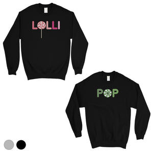 LolliPop Couples Matching Sweatshirts Grandma Grandpa Gift Ideas