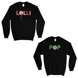 LolliPop Couples Matching Sweatshirts Grandma Grandpa Gift Ideas