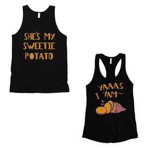 Sweet Potato Yam Matching Couple Tank Tops Funny Anniversary Gift