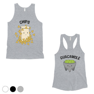 Chips & Guacamole Matching Couple Tank Tops Funny Wedding Gift