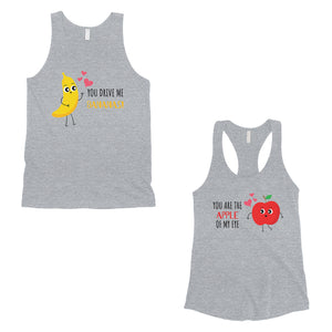 Drive Me Bananas Matching Couple Tank Tops Cute Valentines Day Gift