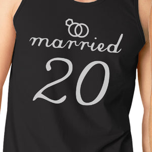 Married Since Custom Matching Couple Black Tank Tops