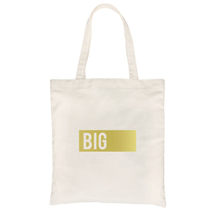 Big Little Boxed-GOLD Canvas Shoulder Bag Powerful Perfect Sorority