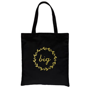 Big Little Leaf Wreath-GOLD Canvas Shoulder Bag Peaceful Classic