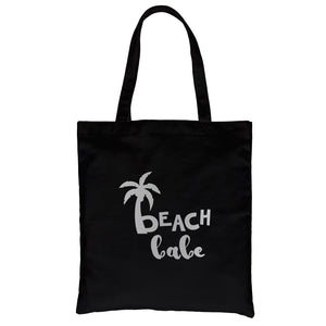 Beach Bride Babe Palm Tree-SILVER Canvas Shoulder Bag Relaxing Fun