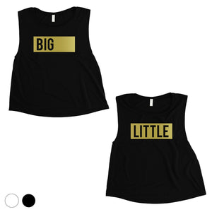 Big Little Boxed-GOLD Womens Crop Top Fancy Elegant Sorority Gift