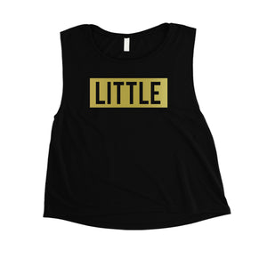 Big Little Boxed-GOLD Womens Crop Top Fancy Elegant Sorority Gift