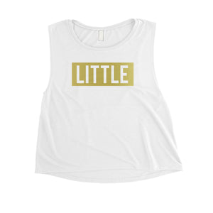 Big Little Boxed-GOLD Womens Crop Top Fancy Elegant Sorority Gift