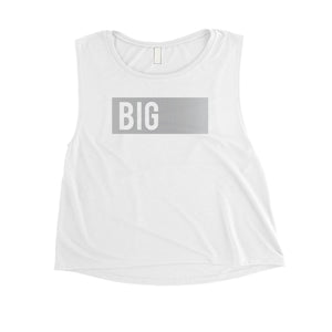 Big Little Boxed-SILVER Womens Crop Top Magnificent Perfect Gift