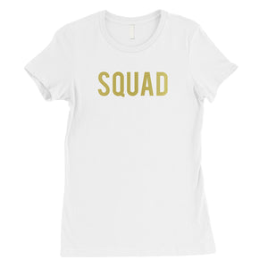 Bride Squad Boxed-GOLD Womens T-Shirt Splendid Proud Celebration