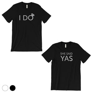 I Do She Said Yas-SILVER Mens T-Shirt Kind Creative Simple Quote