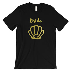 Bride Mermaid Seashell-GOLD Mens T-Shirt Cute Playful Sweet Gift