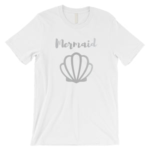 Bride Mermaid Seashell-SILVER Mens T-Shirt Splendid Proud Summer