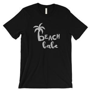 Beach Bride Babe Palm Tree-SILVER Mens T-Shirt Amazing Modern Gift