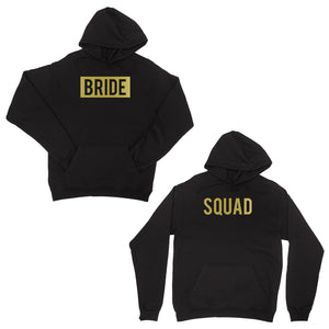 Bride Squad Boxed-GOLD Unisex Pullover Hoodie Modern Classic Gift