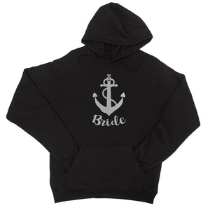 Bride Crew Anchor-SILVER Unisex Pullover Hoodie Awesome Elegant
