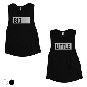 Big Little Boxed-SILVER Womens Muscle Tank Top Responsible Proud