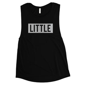 Big Little Boxed-SILVER Womens Muscle Tank Top Responsible Proud