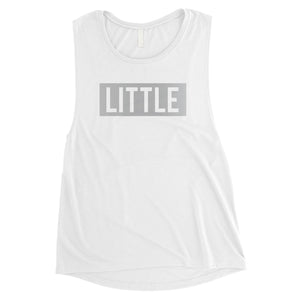 Big Little Boxed-SILVER Womens Muscle Tank Top Responsible Proud