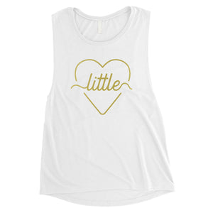 Big Little Line Heart-GOLD Womens Muscle Tank Top Wonderful Great