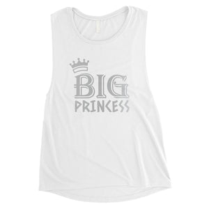 Big Little Leaf Wreath-SILVER Womens Muscle Tank Top Grateful Cool