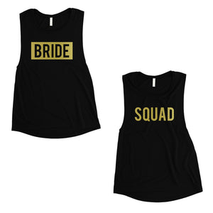 Bride Squad Boxed-GOLD Womens Muscle Tank Top Exciting Cool Classic