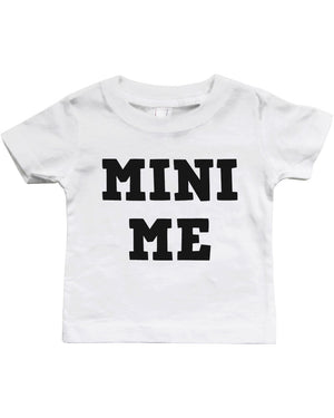 Daddy and Baby Matching T-Shirt Set - Mini Me Infant White Tee - 365INLOVE